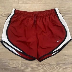 Burgundy Nike shorts